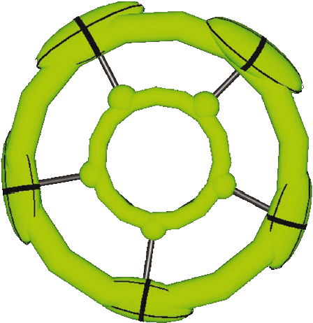 A Cp* fragment consisting of partial atoms embedded in annuli